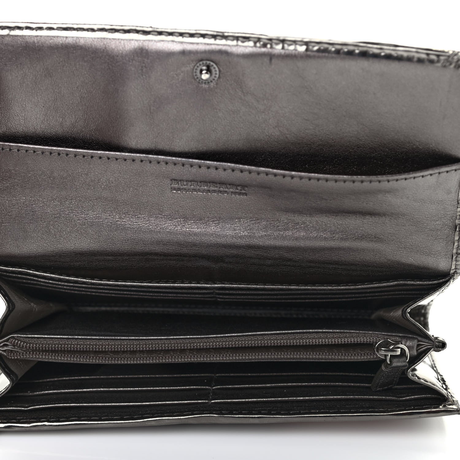 Burberry Patent Nova Check Wallet Metallic 10 of 13