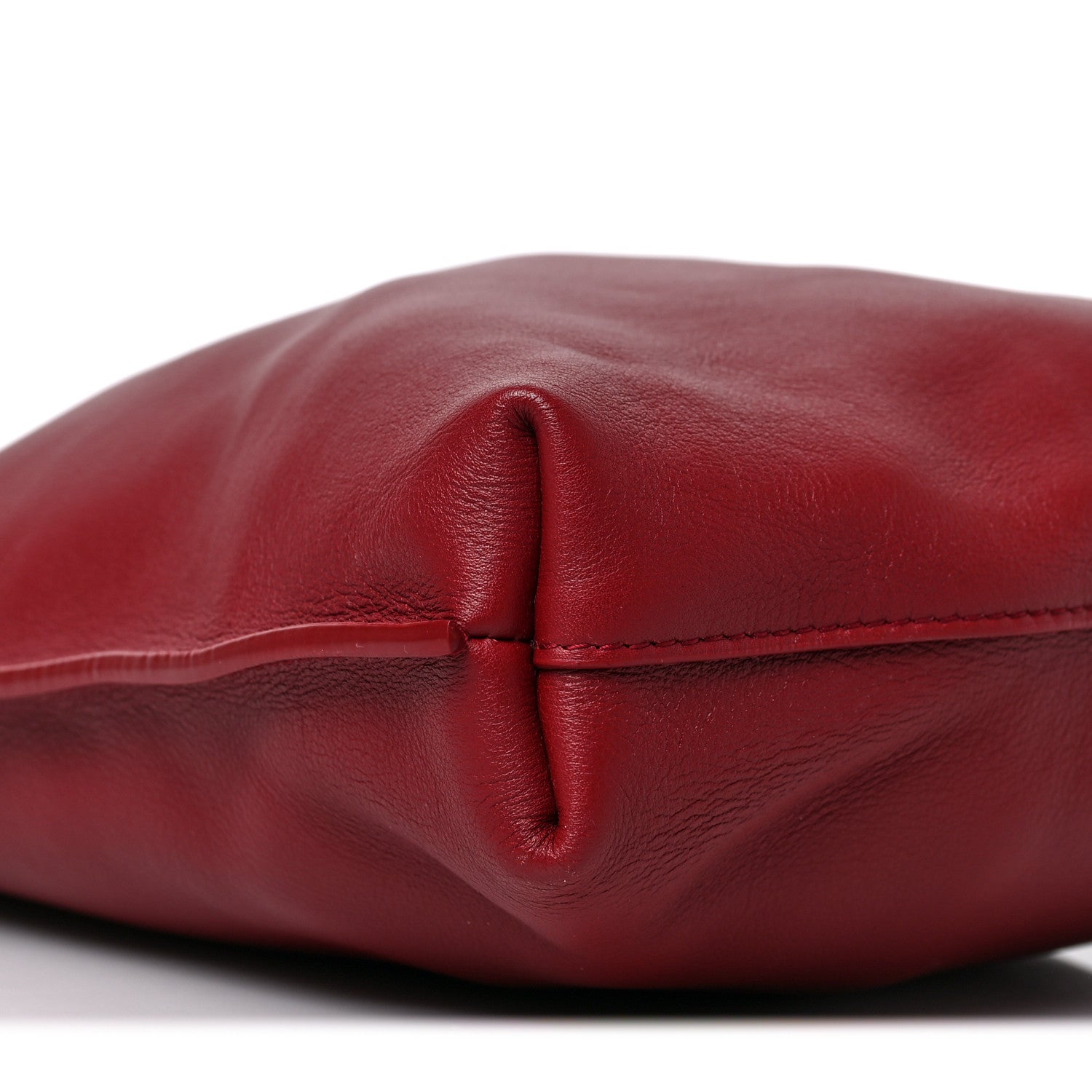 Saint Laurent Smooth Calfskin Small Suzanne Hobo Red 7 of 8