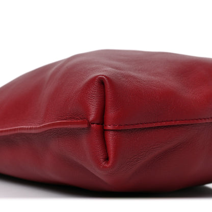 Saint Laurent Smooth Calfskin Small Suzanne Hobo Red 7 of 8