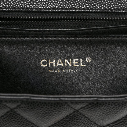 Chanel Caviar Quilted Jumbo Kelly Flap Black 6 of 10