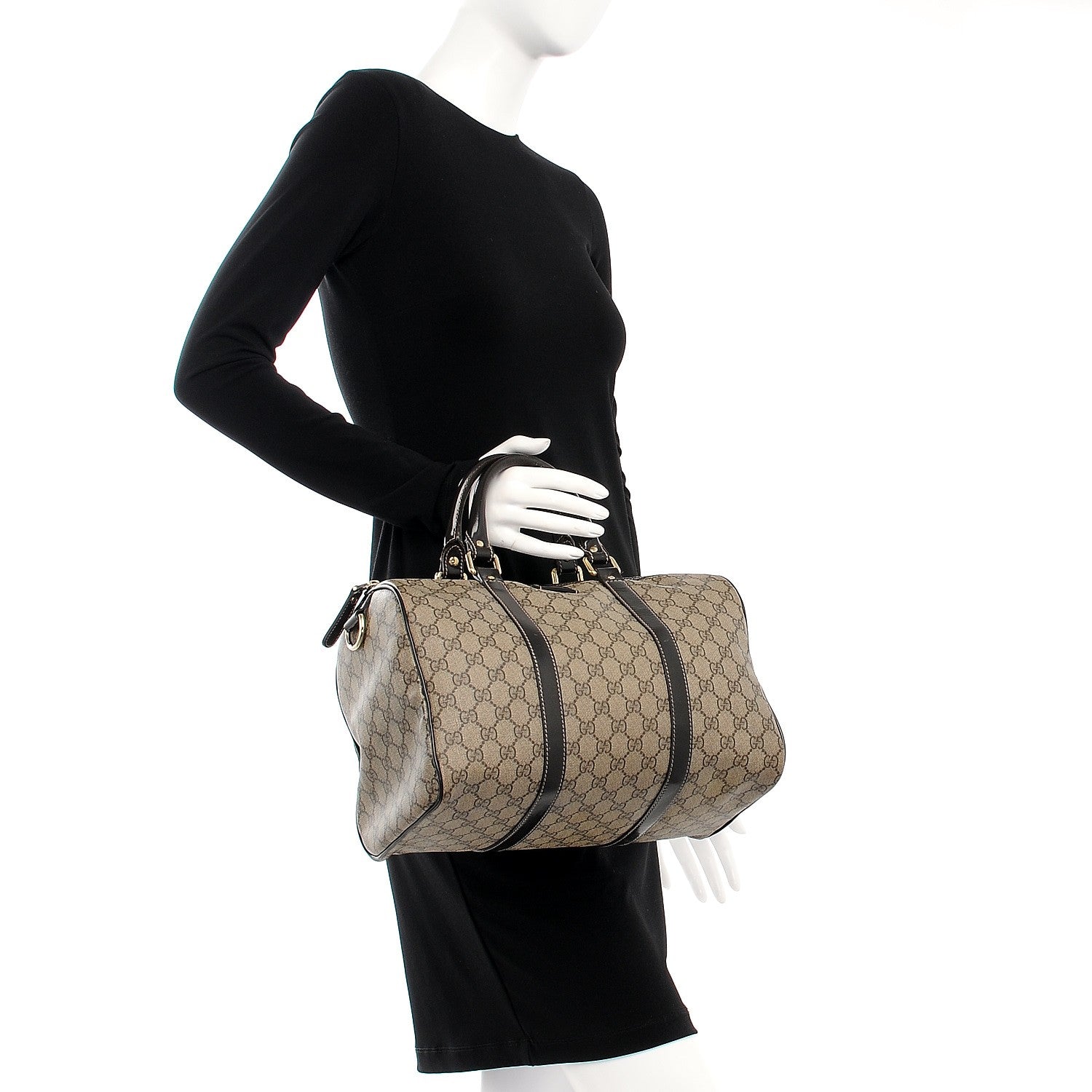 Gucci GG Plus Monogram Medium Joy Boston Dark Brown 2 of 18