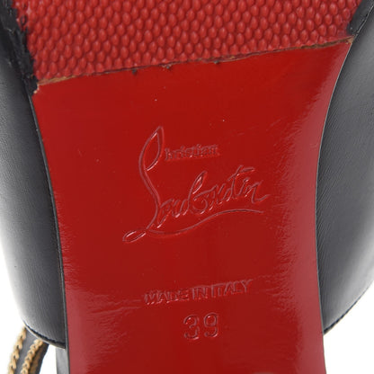 Christian Louboutin Shiny Calfskin Akenana Mule Pumps 39 Black 8 of 12