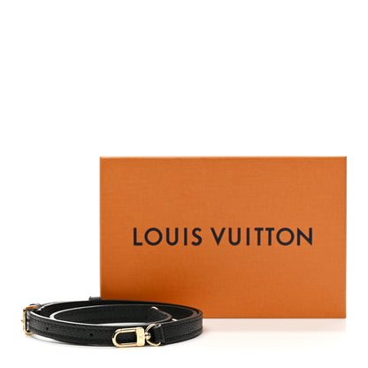 Louis Vuitton Calfskin 16mm Adjustable Shoulder Strap Black 4 of 4