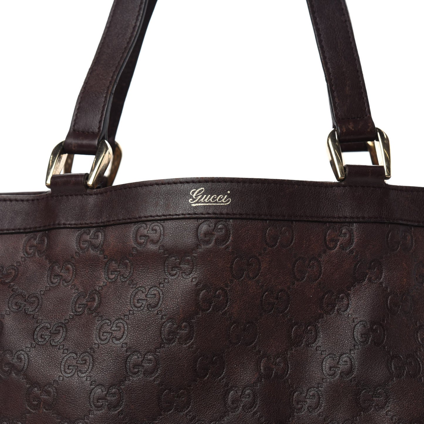 Guccissima Medium Abbey Tote Brown