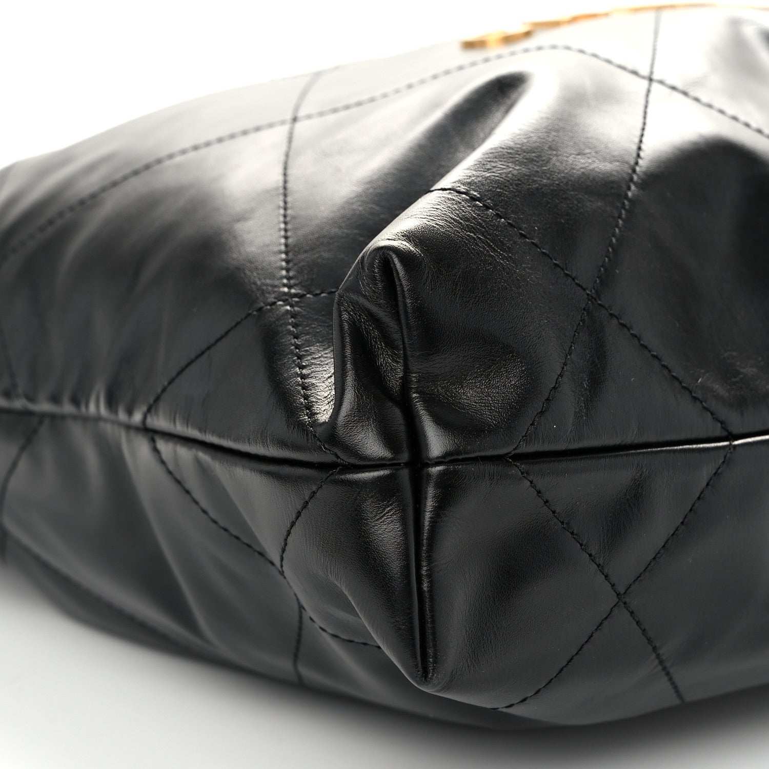 Chanel Shiny Calfskin Quilted Small Chanel 22 Black 10 of 11