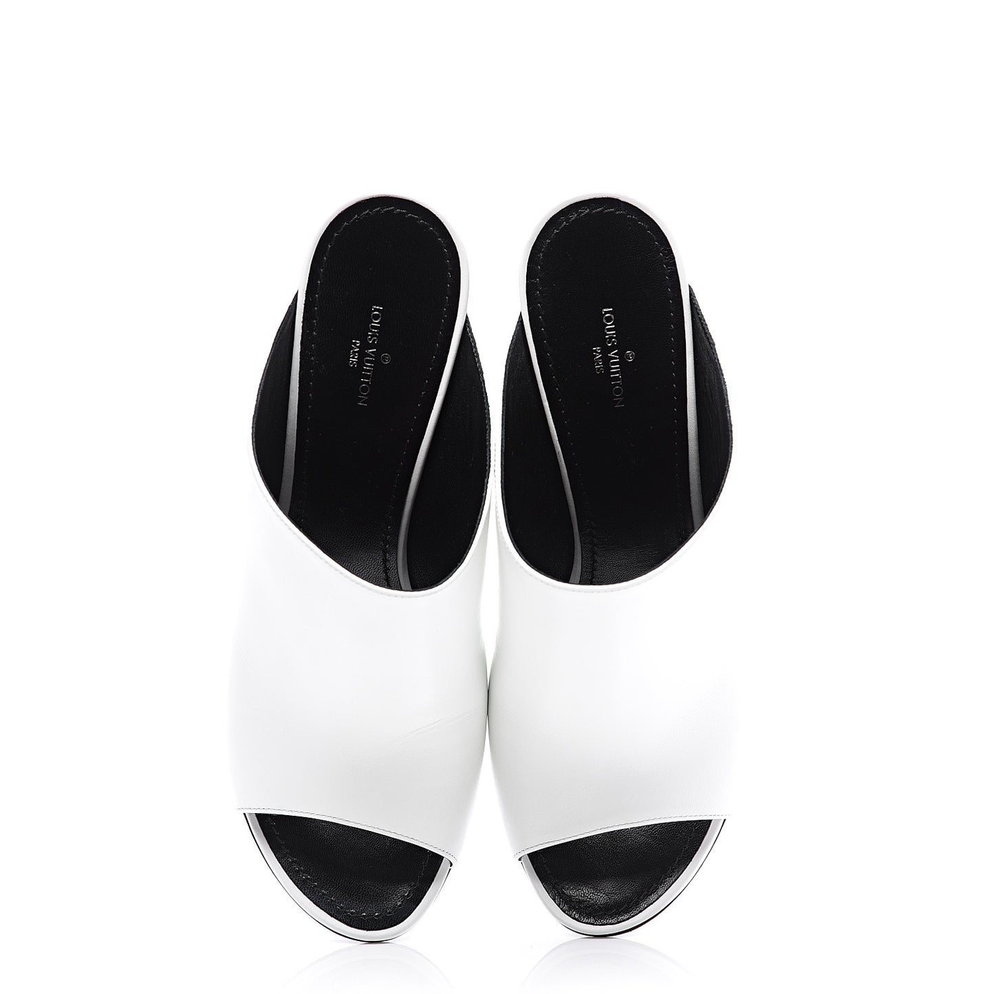 Calfskin Patent Topmost Mule 39.5 White