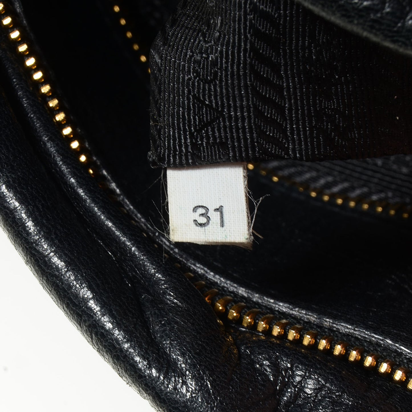 Cervo Gaufre Satchel Nero Black