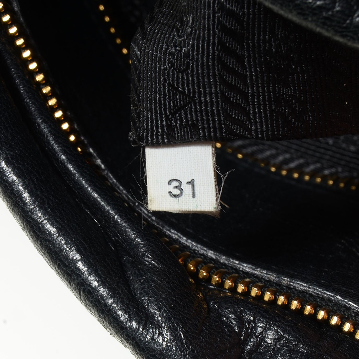 Prada Cervo Gaufre Satchel Nero Black 8 of 12