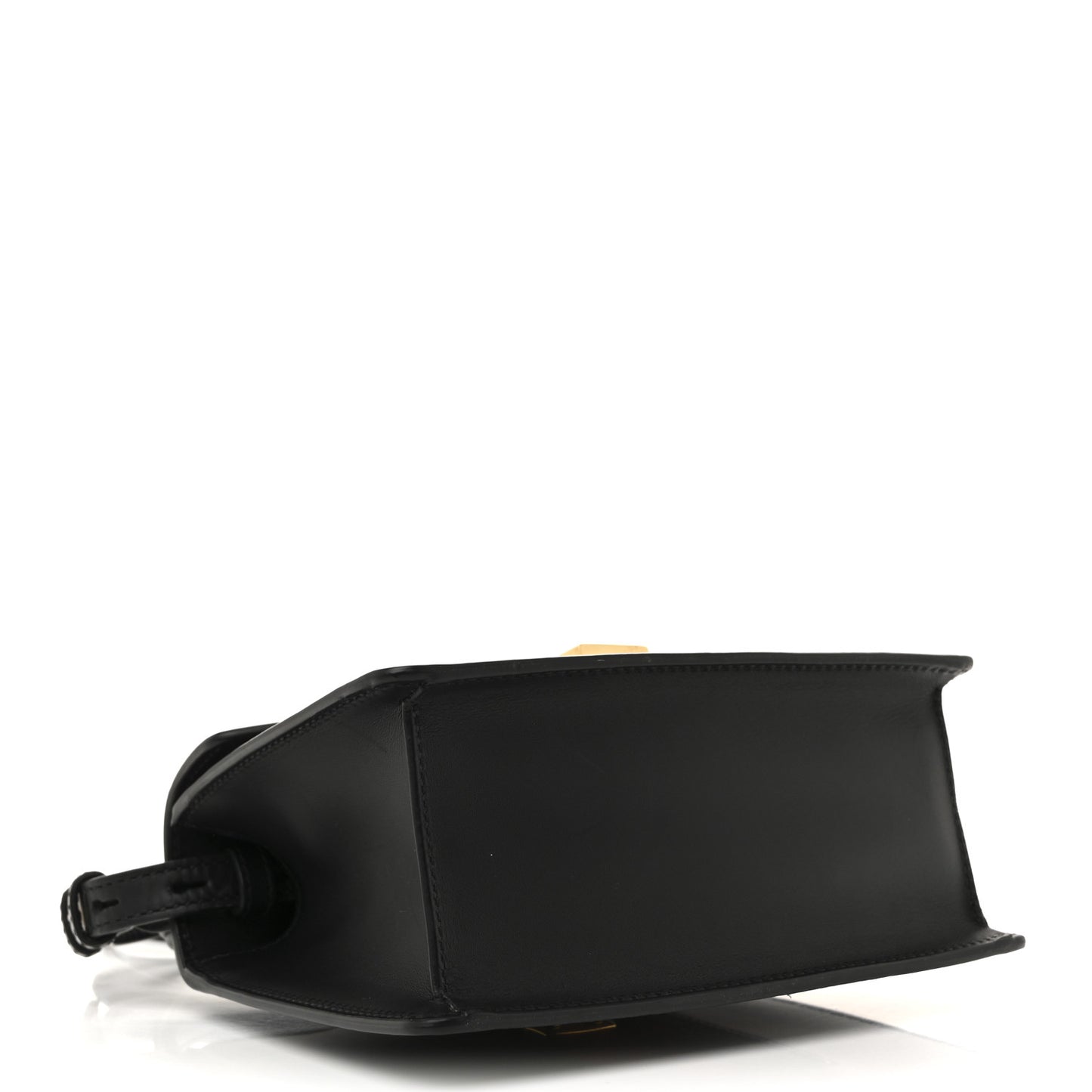Calfskin Mini Sylvie Top Handle Bag Black