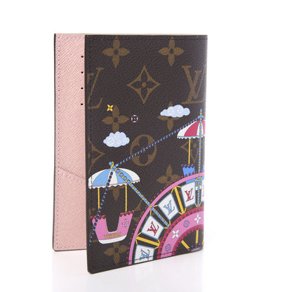 Louis Vuitton Monogram 2020 Christmas Animation Big Wheel Passport Cover Rose Ballerine 2 of 6