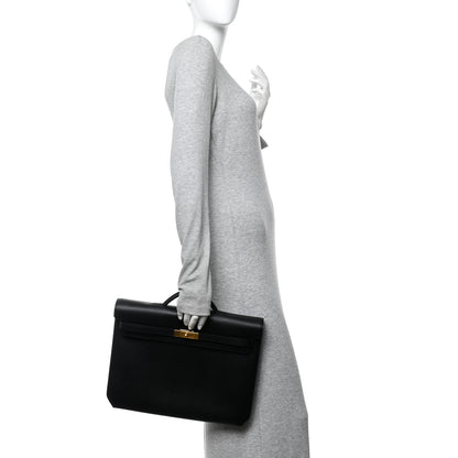 Hermes Epsom Kelly Depeches 36 Black 2 of 11