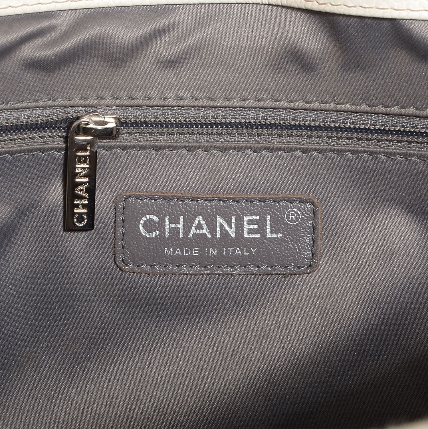 Chanel Caviar Quilted XL Grand Shopping Tote GST White 6 of 7