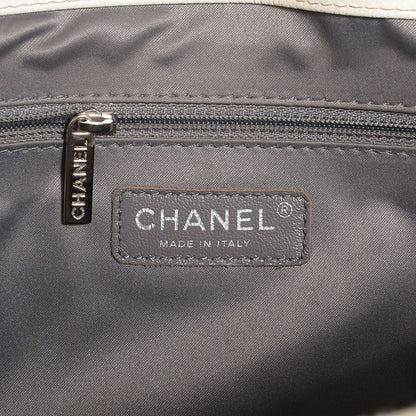 Chanel Caviar Quilted XL Grand Shopping Tote GST White 6 of 7