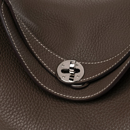 Hermes Taurillon Clemence Lindy 30 Etoupe 10 of 11