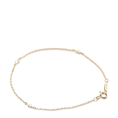 Tiffany 18K Yellow Gold Diamond .15ctw Elsa Peretti Diamonds by the Yard Station Bracelet 3 of 6