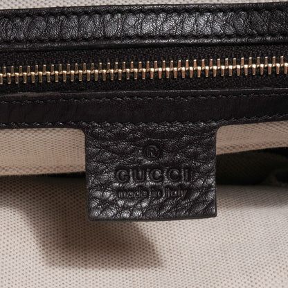 Gucci Web Leather Medium Boston Coffee Brown 8 of 10