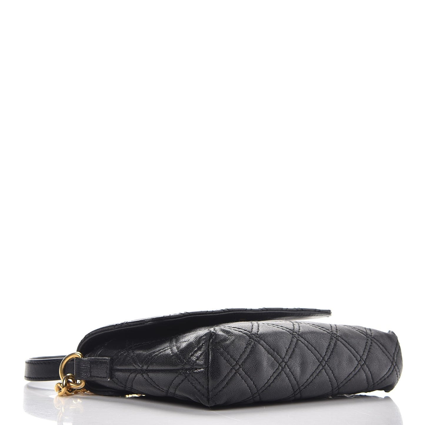 Lambskin Quilted Crossbody The Small Single Flap Black