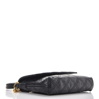 Marc Jacobs Lambskin Quilted Crossbody The Small Single Flap Black 4 of 8