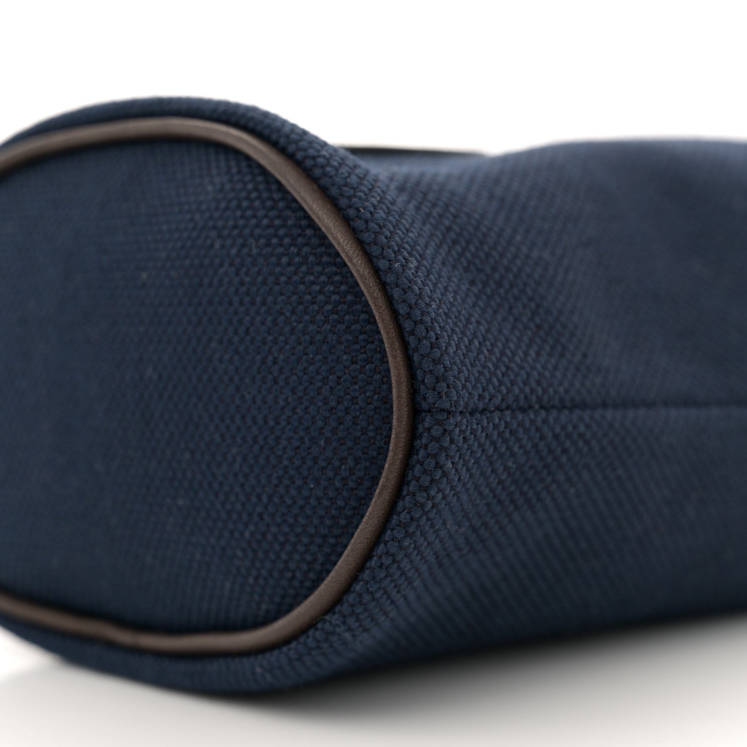 Hermes Coated Canvas On-the-Go Dog Pouch Navy 9 of 11