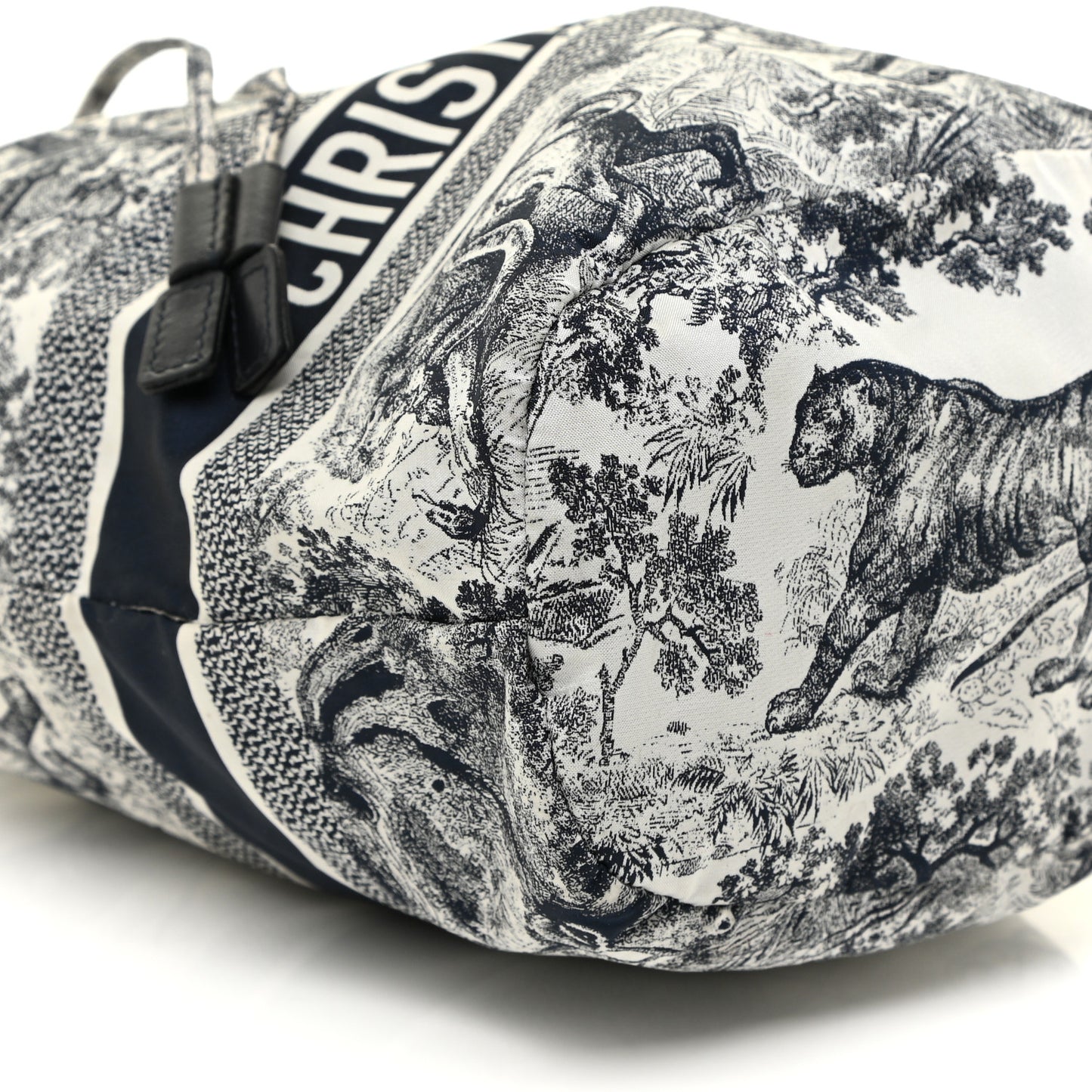 Technical Fabric Embroidered Toile De Jouy Sauvage DiorTravel Pouch Blue
