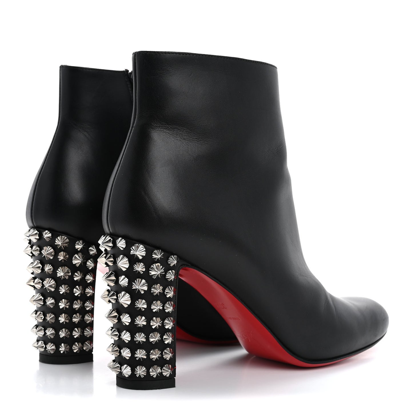 Smooth Calfskin Suzi Folk 85 Ankle Boots 37.5 Black