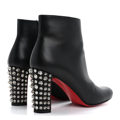 Christian Louboutin Smooth Calfskin Suzi Folk 85 Ankle Boots 37.5 Black 5 of 12