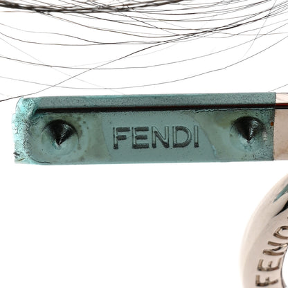 Fendi Fox Mink Rabbit Fur Kooky Monster Bag Bug Charm Tangerine Black 4 of 6