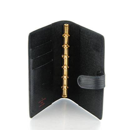 Louis Vuitton Epi Small Ring Agenda Cover Black 5 of 8