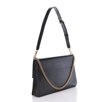 Givenchy Goatskin Suede Large GV3 Flap Black Grey 3 of 15