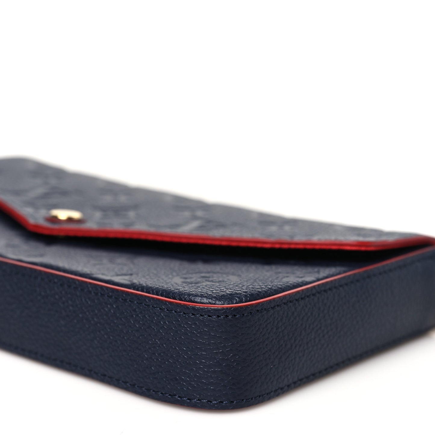 Empreinte Pochette Felicie Chain Wallet Marine Rouge
