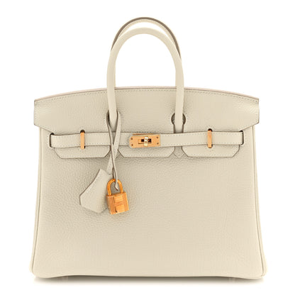 Hermes Togo Birkin 25 Craie 1 of 11