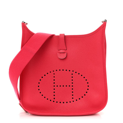 Hermes Taurillon Clemence Evelyne III PM Rose Extreme 1 of 15