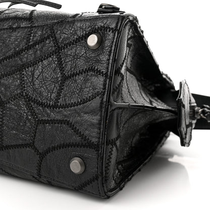 Balenciaga Calfskin Patchwork Stitched Neo Classic Silver Hardware City Black 10 of 10
