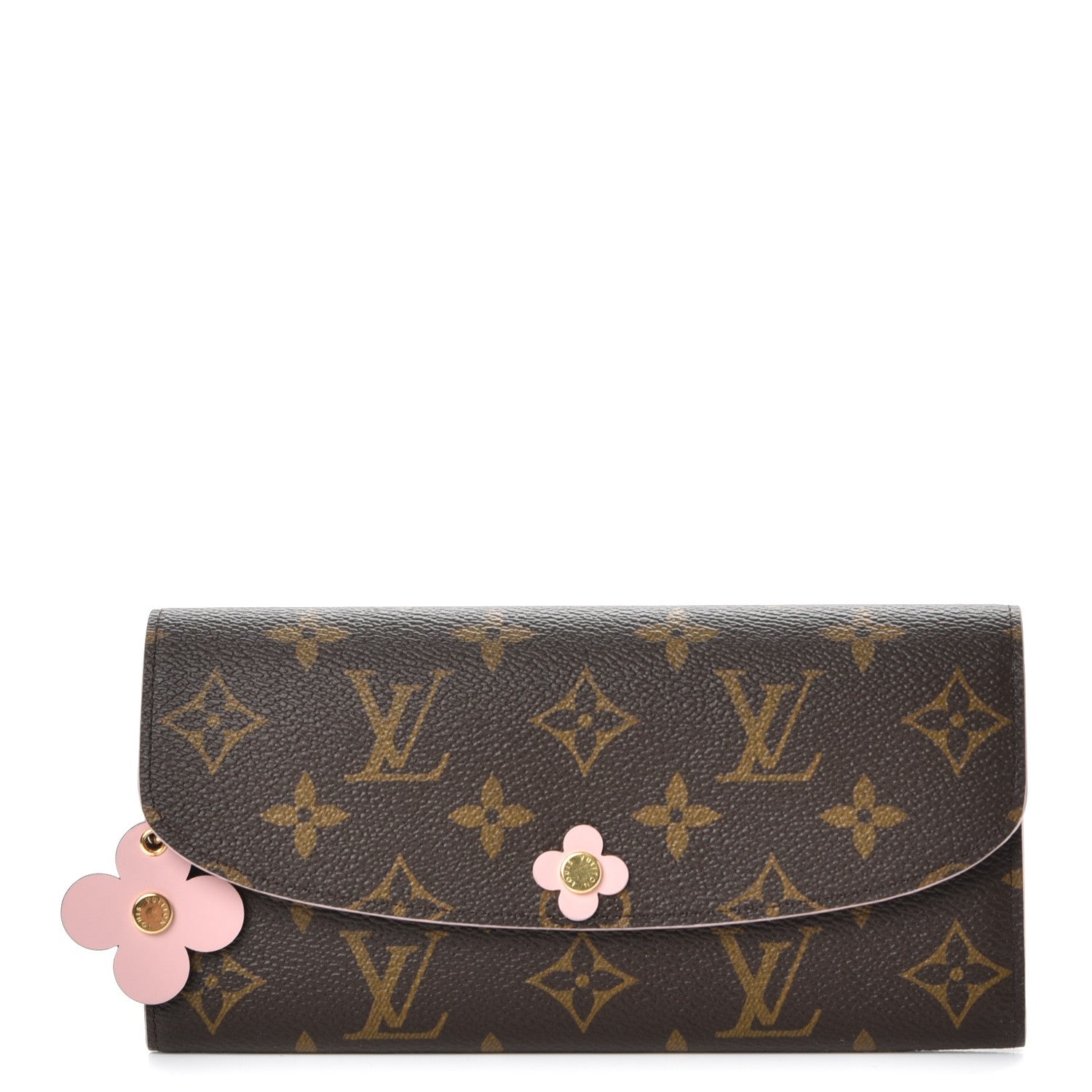 Louis Vuitton Monogram Bloom Flower Emilie Wallet 1 of 8