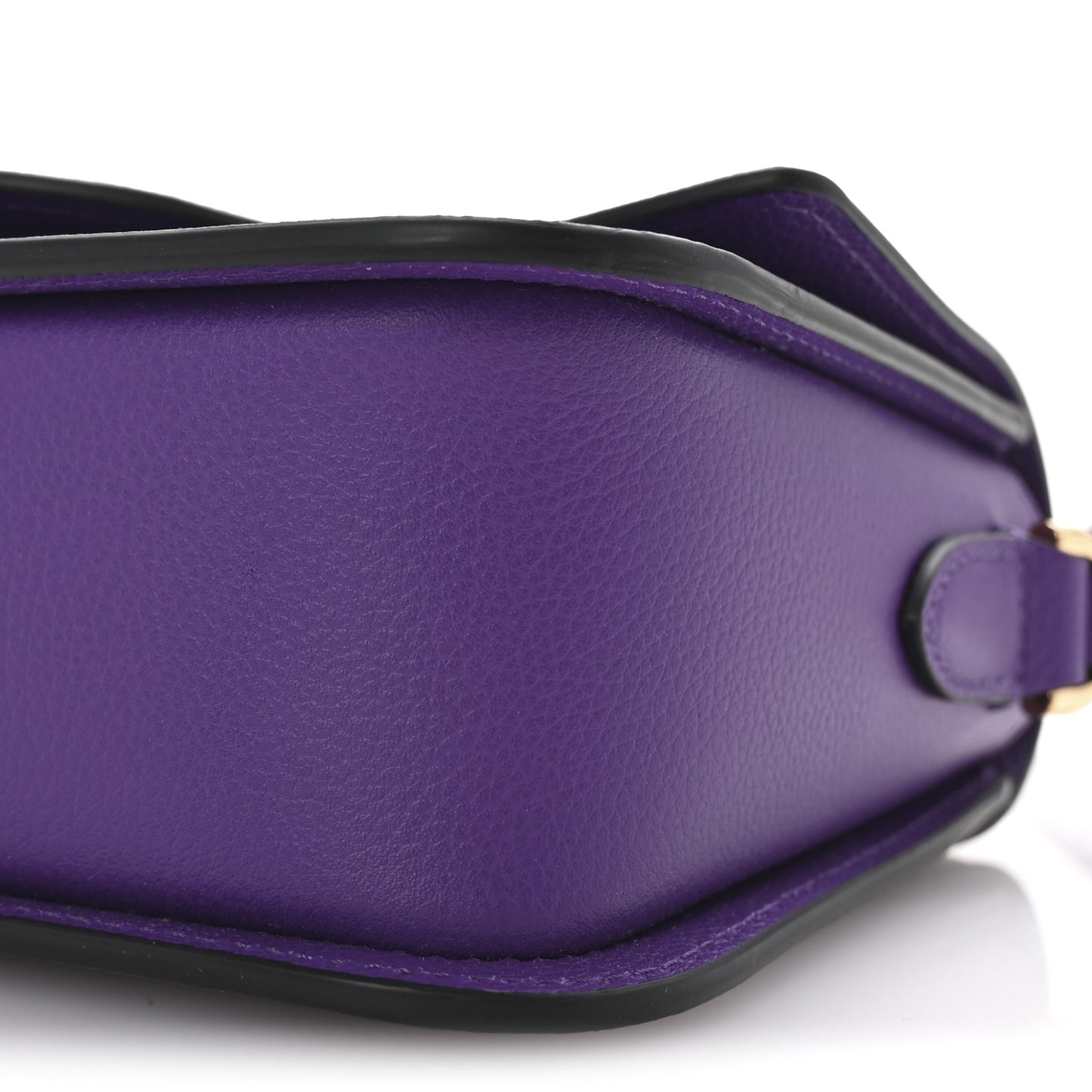Grained Calfskin La Medusa Flap Shoulder Bag Dark Orchid