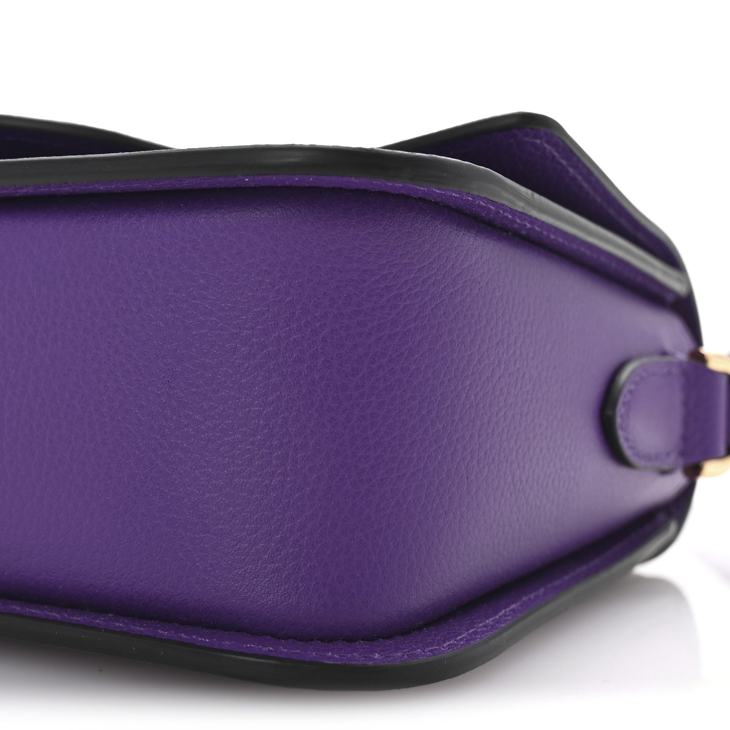 Versace Grained Calfskin La Medusa Flap Shoulder Bag Dark Orchid 9 of 9