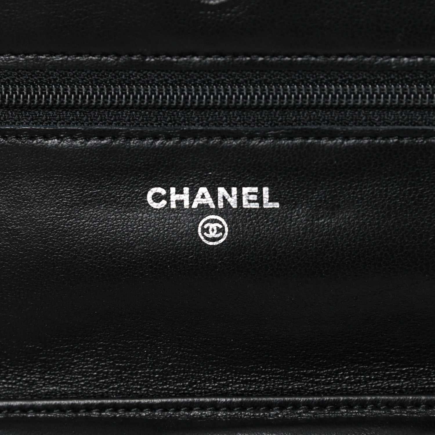 Chanel Lambskin Quilted Wallet On Chain WOC Black 6 of 15