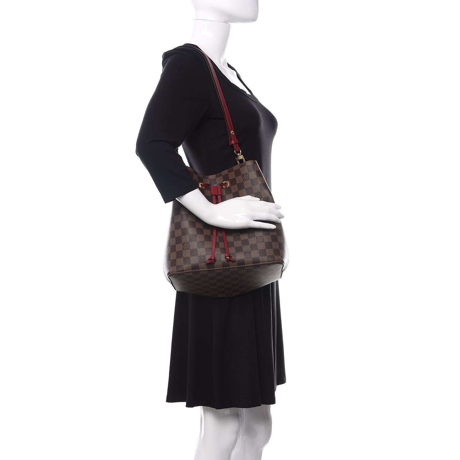 Louis Vuitton Damier Ebene Neonoe MM Cherry Berry 2 of 10