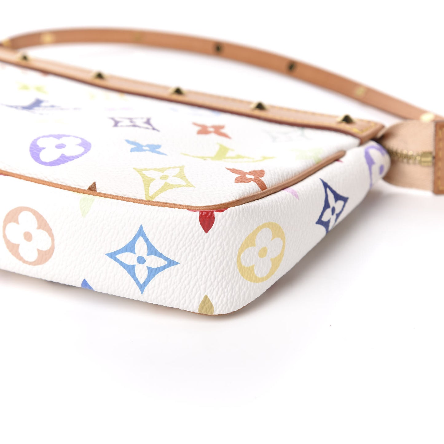 Monogram Multicolor Pochette Accessories White