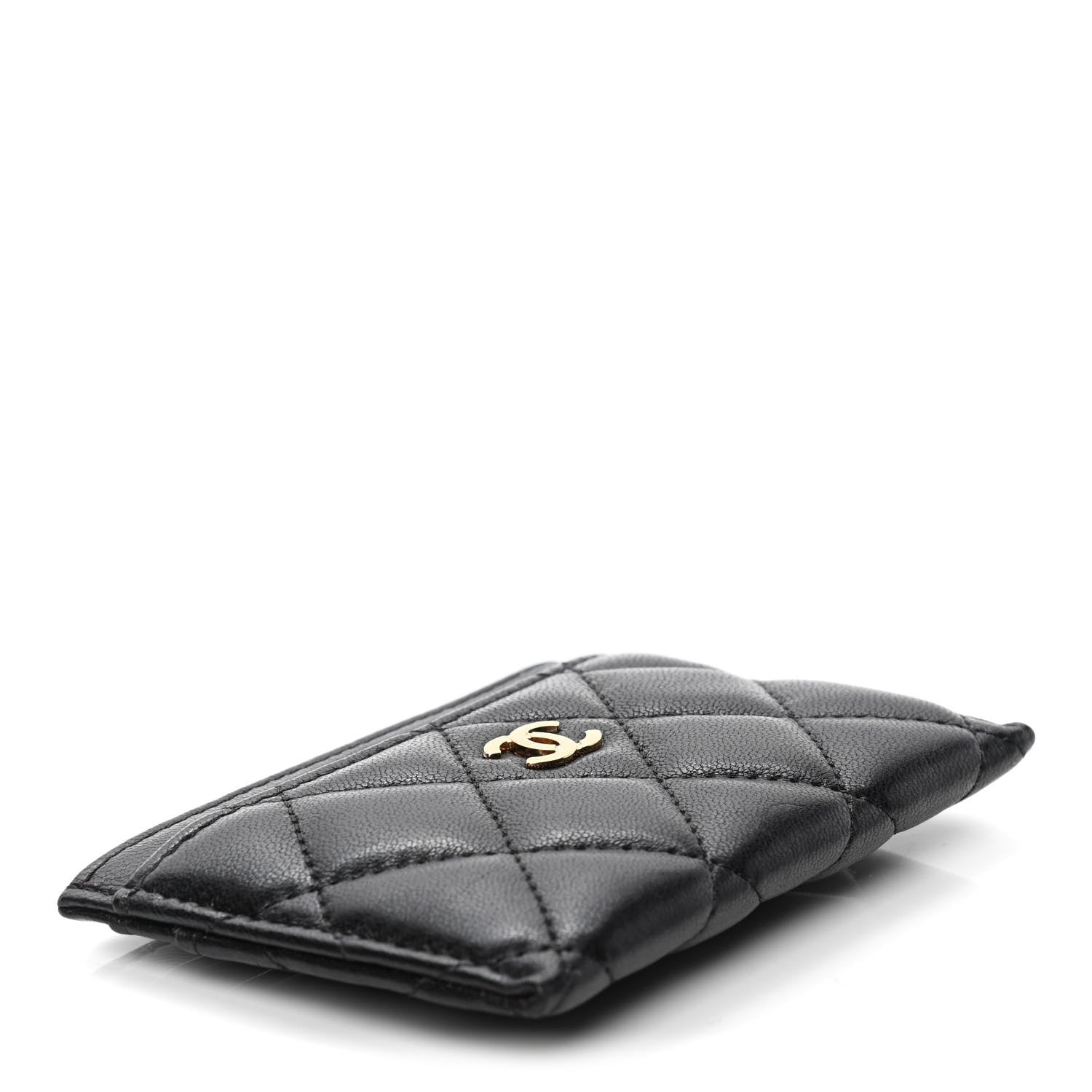 Chanel Lambskin Quilted Card Holder Black 3 of 5