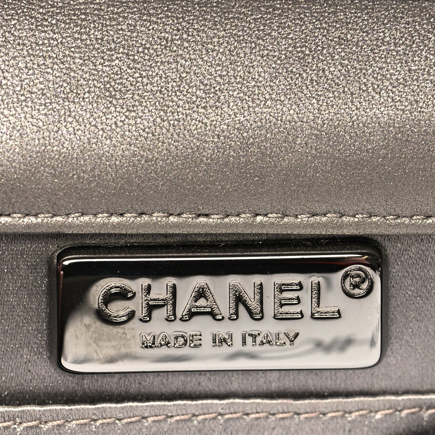 Chanel Lambskin Chocolate Bar Piercing CC Studded Small Chain Flap Bag Grey 6 of 11