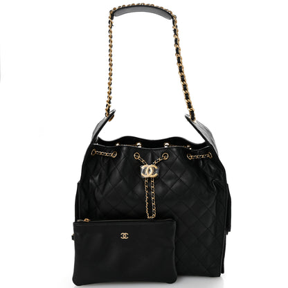 Chanel Caviar Quilted Medium Chanel 25 Handbag Black 4 of 16