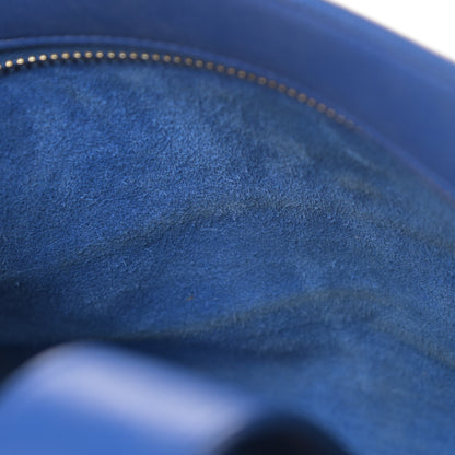Saint Laurent Calfskin Monogram Baby Cabas Blue 18 of 19