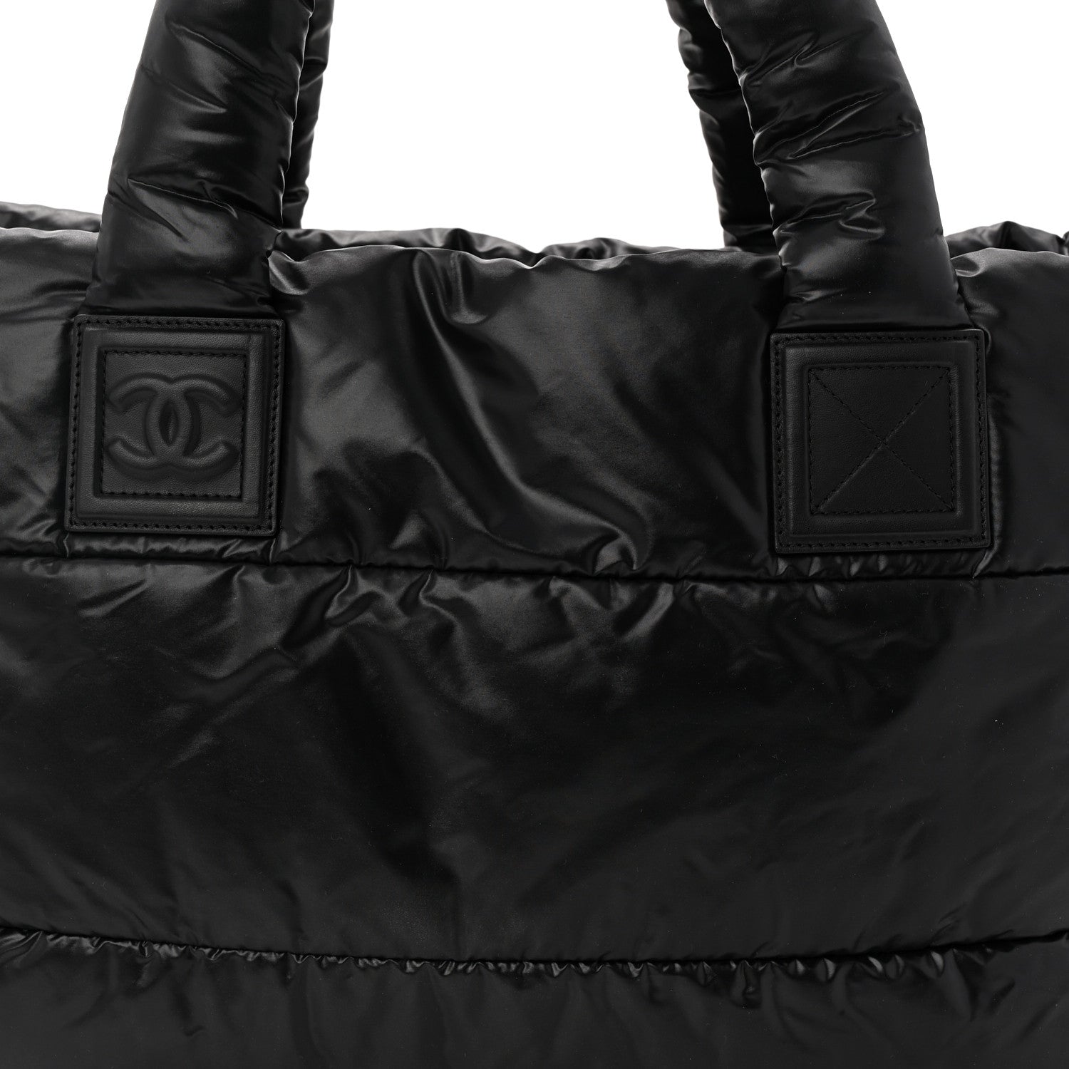 Chanel Nylon Quilted Medium Coco Cocoon Reversible Tote Black 13 of 17