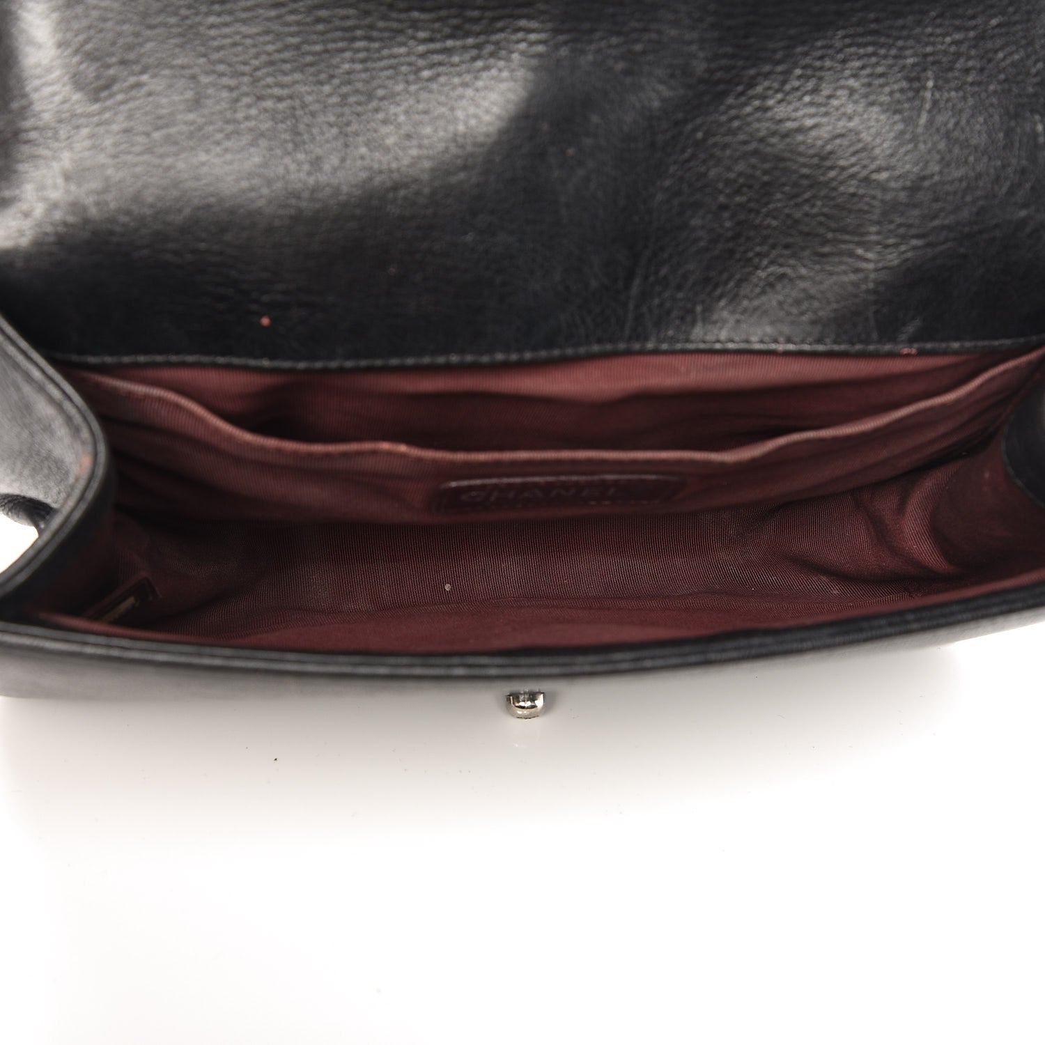 Chanel Calfskin Double Stitch Medium Boy Flap Black 5 of 15