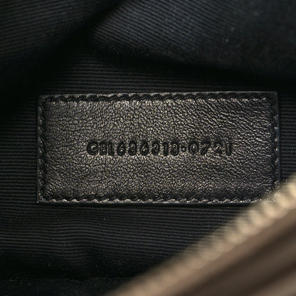 Saint Laurent Grain De Poudre Chevron Monogram Large Bill Pouch Cork 6 of 10
