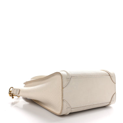 Celine Goatskin Nano Luggage White 4 of 13