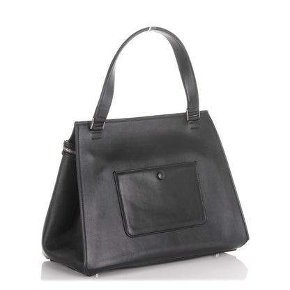 Celine Python Smooth Calfskin Medium Edge Shoulder Bag Black 3 of 6