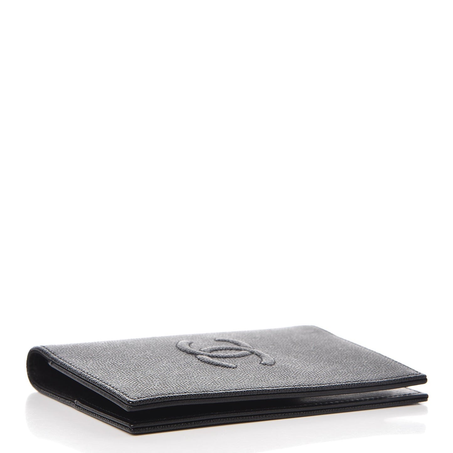Caviar Timeless Passport Holder Black