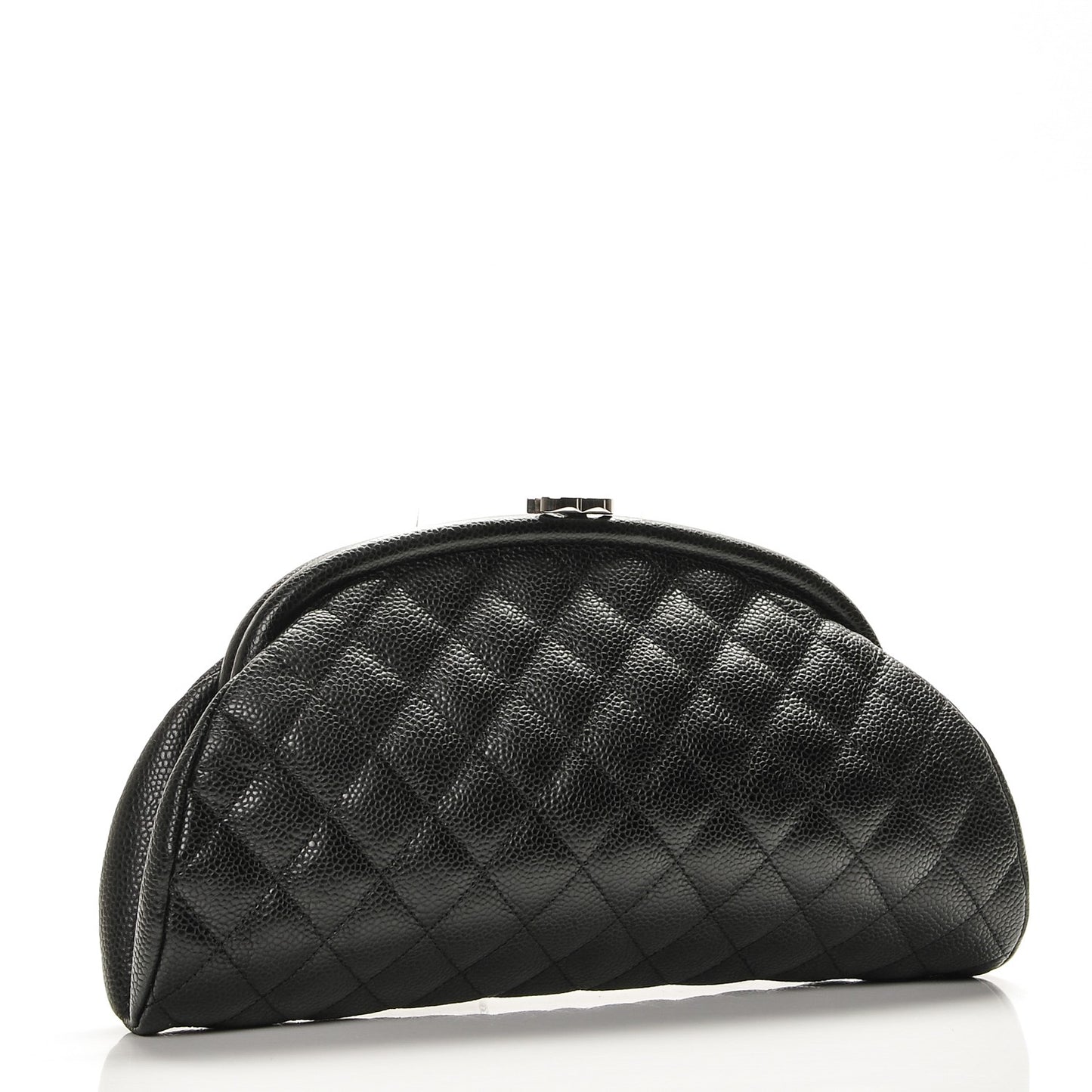 Caviar Quilted Timeless Clutch Black